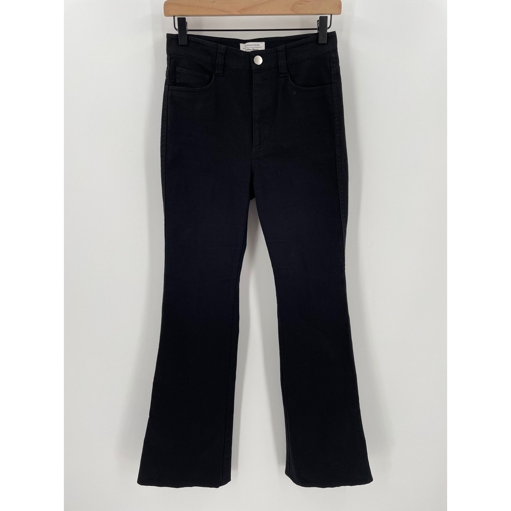 & Other Stories Black Flare Jeans Size 4 High Rise Stretch Denim Stockholm